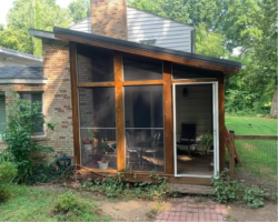 outdoor sunroom renovation