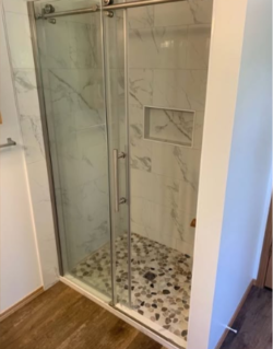 tile shower installation